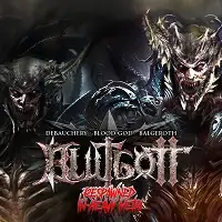 BLUTGOTT featuring Blood God - Respawned In Heavy Metal album cover