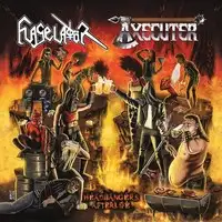 Flageladör/Axecuter - Headbangers Afterlife album cover