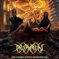 Profanation - Into Cascades of Blood and Burning Soil album cover