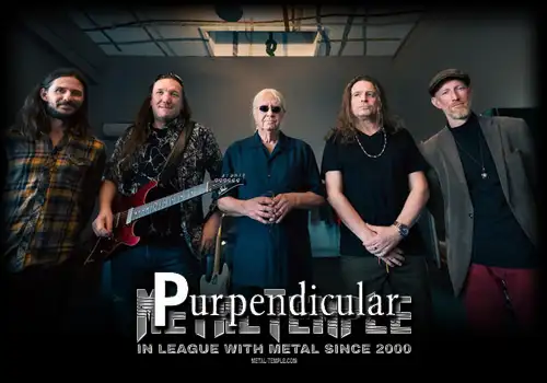 Purpendicular's Robby Thomas Welsh: "I learned my trade first as a drummer performing in small bars in Ireland. I ended up switching to vocals one night because the singer was too stoned to continue