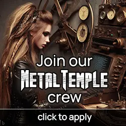 Metal Temple Editor Wanted Banner (Girl - Square)